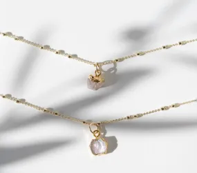 TS October Rose Quartz Necklace