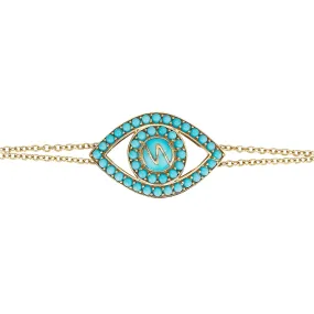 Turquoise Evil Eye Bracelet