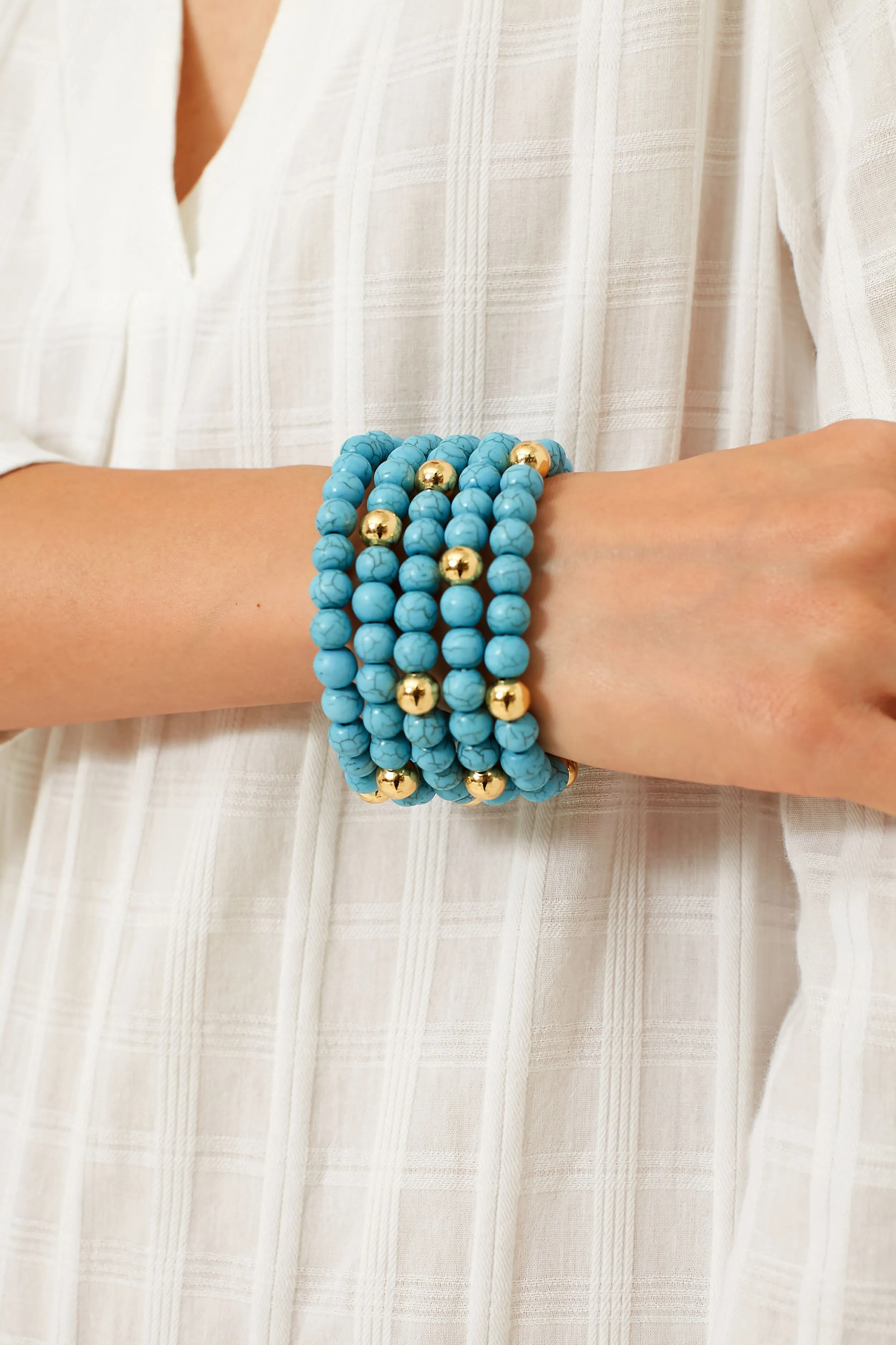 Turquoise Lena Stacked Bracelet