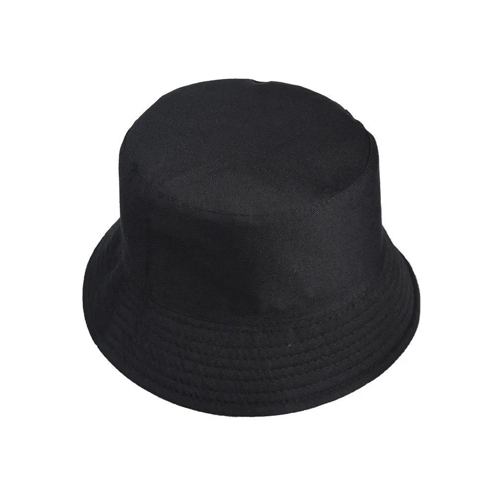 Unisex Reservible Graffiti Print Boonie Bucket Hat Cap Brim Outdoor Sun Safari Camping Fishing