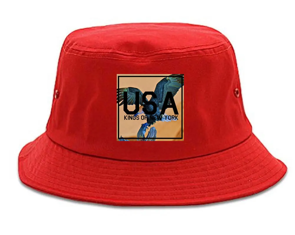 USA Bald Eagle America Bucket Hat