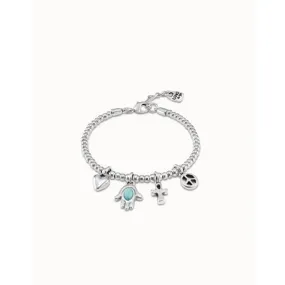 Values Turquoise Metal Natural Stone Bracelet
