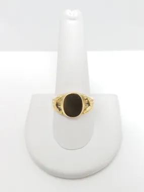 Vintage 18k Yellow Gold Signet Ring
