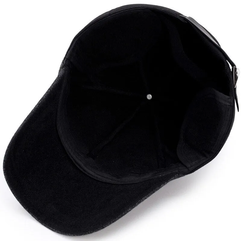 Winter Ears Protected Men Woolen Baseball Cap Women Patchwork Thicker Snapback Sunhat Outdoor Hip Hop Baseball Hats Casquette