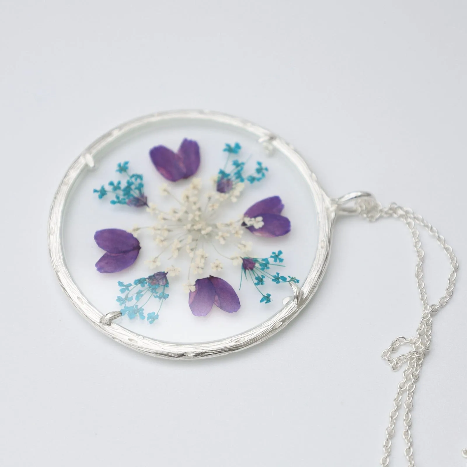 Wisdom Extra Large Mandala Necklace - Recycled Sterling Silver