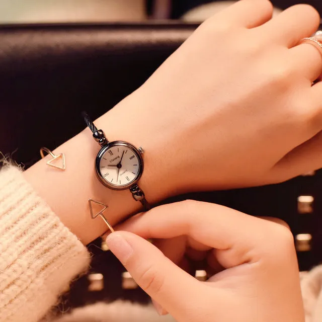 Women's Gold Bangle Luxury Bracelet Watch