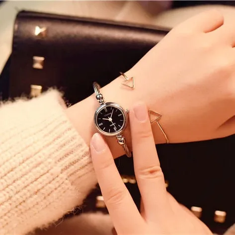 Women's Gold Bangle Luxury Bracelet Watch