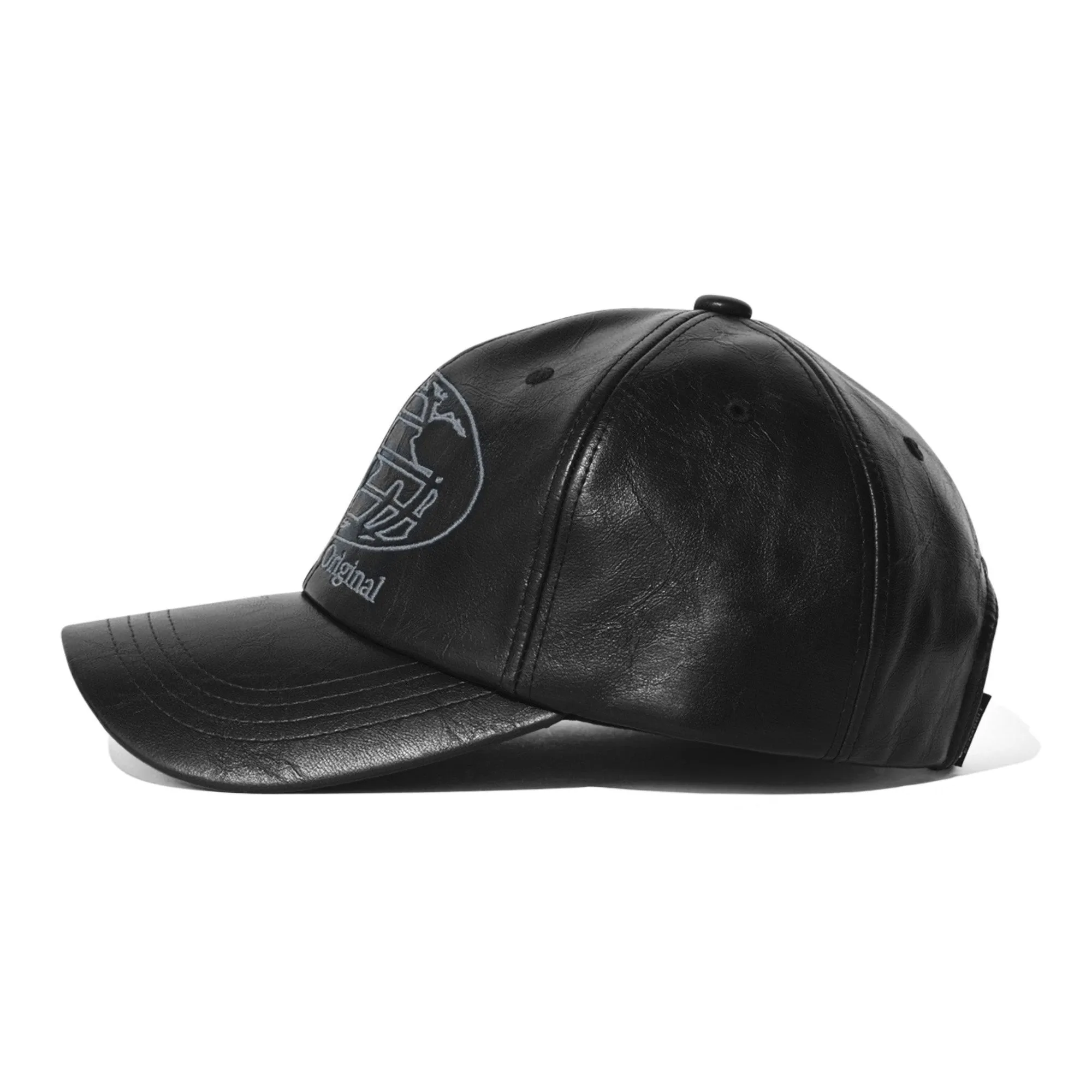 WORLDWIDE CAP VINTAGE LEATHER BLACK