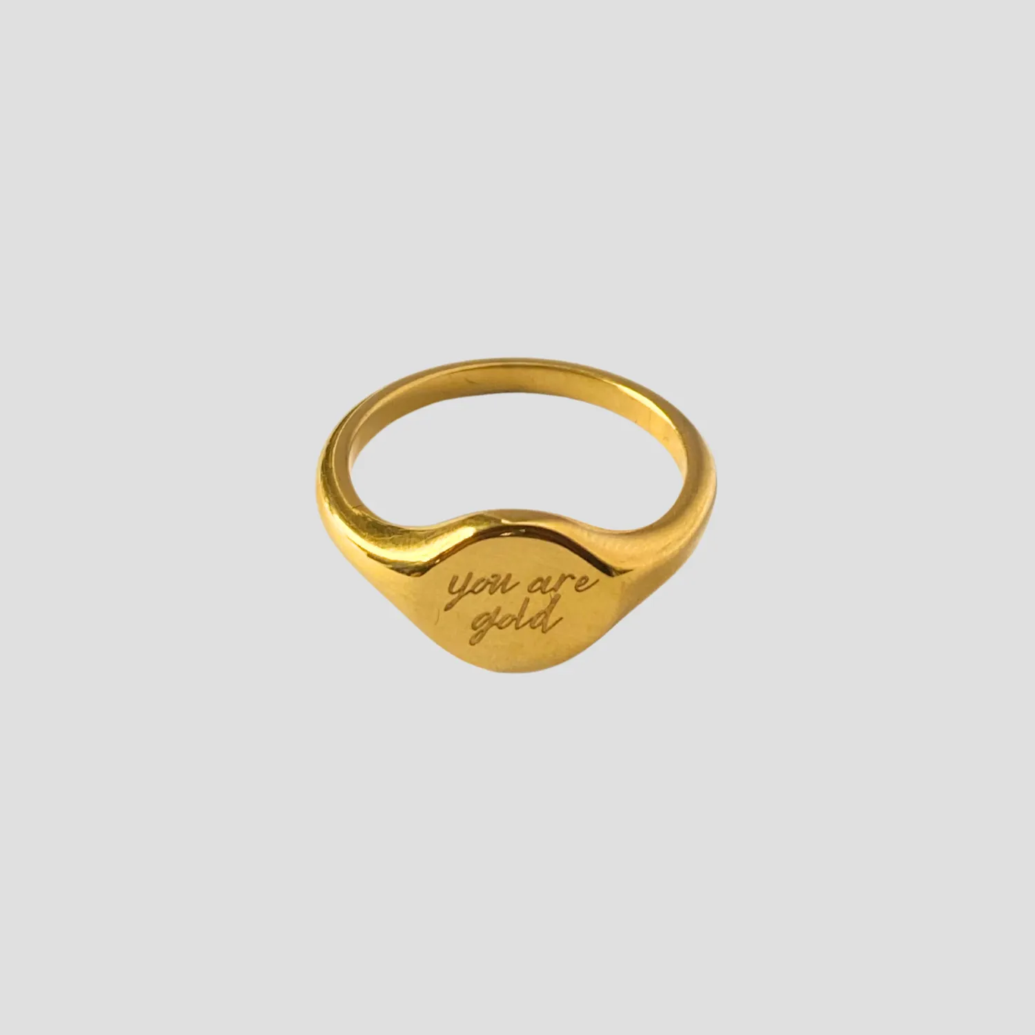 You Are Gold Signet Ring